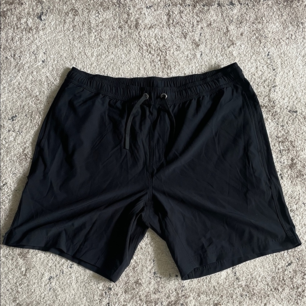 BAMBOO Men's Athletic Shorts in Black